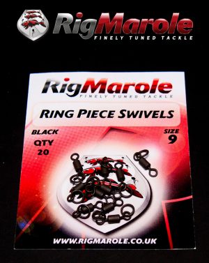 Ring Piece Swivels black Size 9